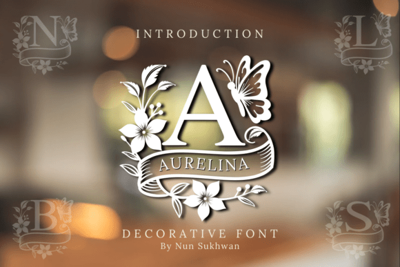 Aurelina Monogram: A Font That Blooms with Vintage Elegance