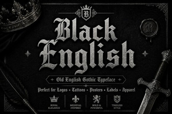 Black English: The Dramatic Blackletter Font for Bold Brands