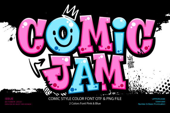 Comic Jam: A Bold Display Font for Dynamic Design