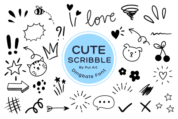 Cute Scribble Doodle: The Ultimate Font for Whimsical Design