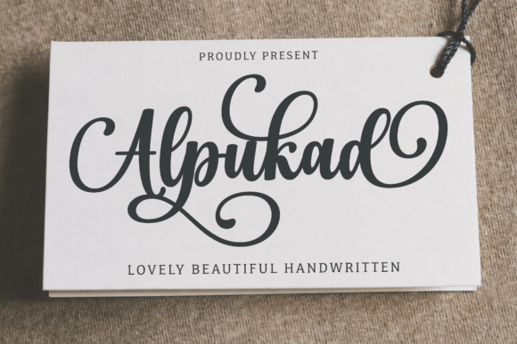 Discover Alpukad: A Handwritten Font with Modern Charm