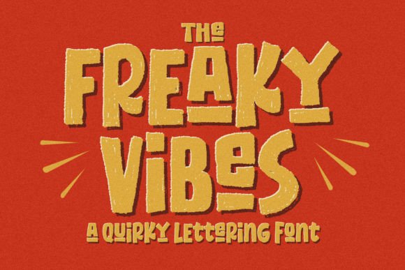 Freaky Vibes: A Font with Texture and Attitude