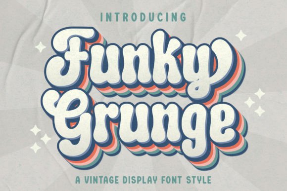 Funky Grunge: The Vintage Display Font with Attitude