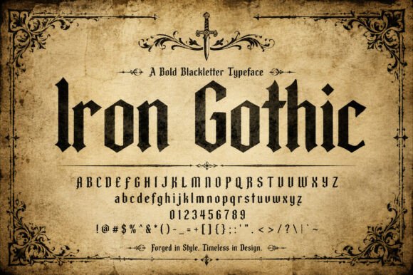 Iron Gothic: A Typeface Forged in Tradition