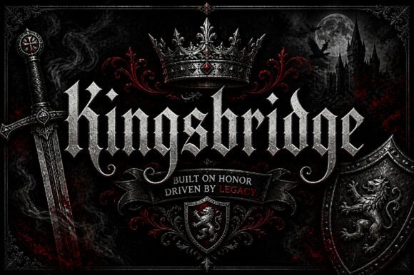 Kingsbridge: A Modern Gothic Typeface for Bold Brands