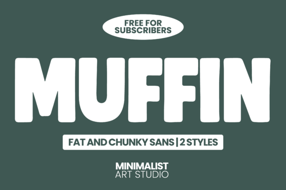 Muffin Font: Your Go-To for Bold, Chunky, and Clean Design