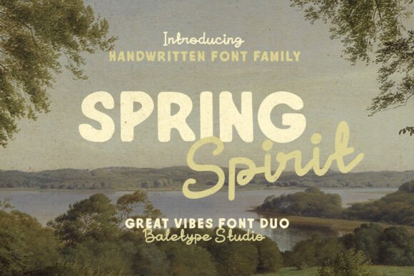 Spring Spirit: A Handwritten Font Duo for Modern Creators