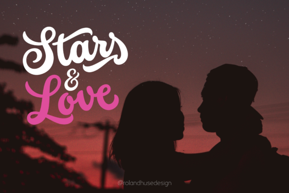 Stars & Love: The Retro Brush Font for Timeless Branding