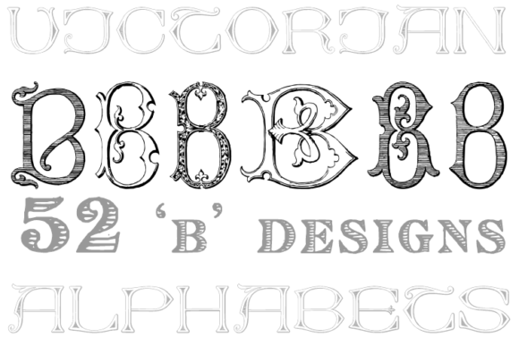 Victorian Alphabets B: A Classic Display Font for Modern Projects